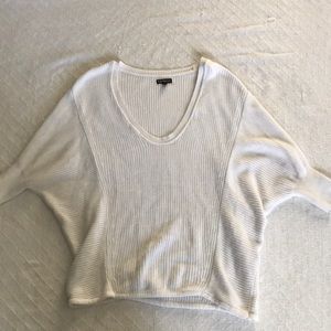 Express Dolman Sleeve cream sweater